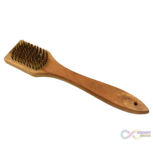 Wooden Handle Steel Wire Brush (1 Pc) - infinityexculsivestore.com
