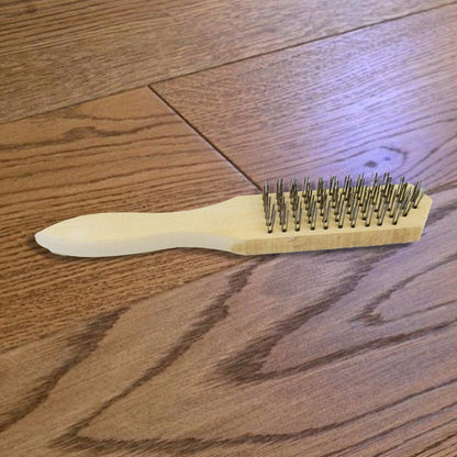 Wooden Handle Steel Wire Brush (1 Pc) - infinityexculsivestore.com