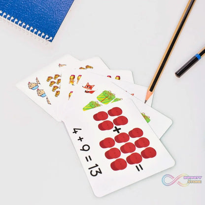 Wooden MathTime for Kids - Educational Math Card Game - infinityexculsivestore.com
