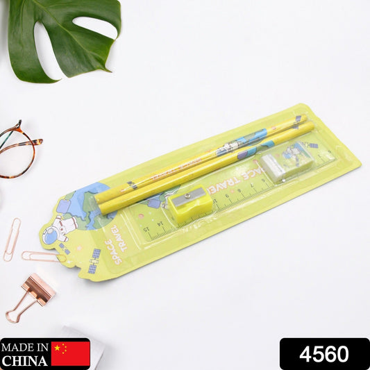 Wooden Pencil Set (5 Pc): School Supplies, Stationery Set for Kids - infinityexculsivestore.com
