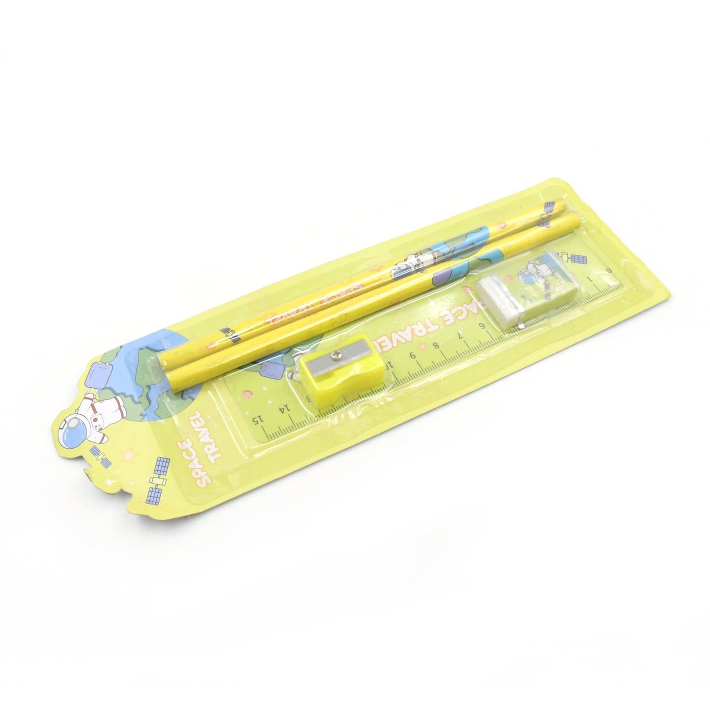Wooden Pencil Set (5 Pc): School Supplies, Stationery Set for Kids - infinityexculsivestore.com