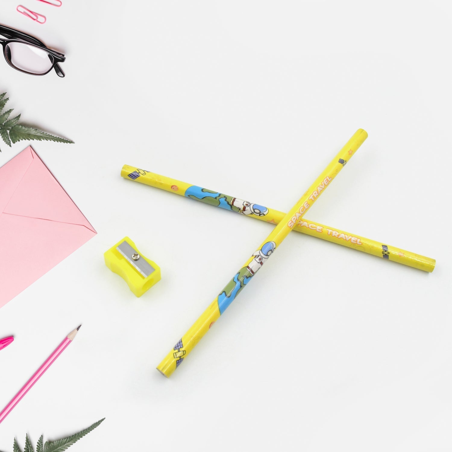 Wooden Pencil Set (5 Pc): School Supplies, Stationery Set for Kids - infinityexculsivestore.com