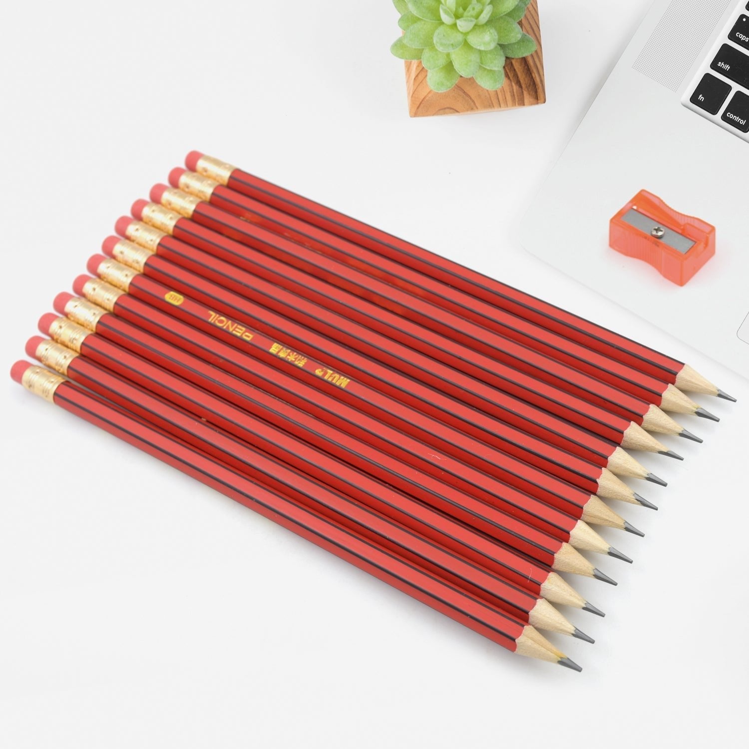 Wooden Pencil Set Multi - Use Wooden Graphite Pencils for Art, School, Office & Gifting - Wood Pencil with Eraser, Sharpener (13 Pc Set) - infinityexculsivestore.com