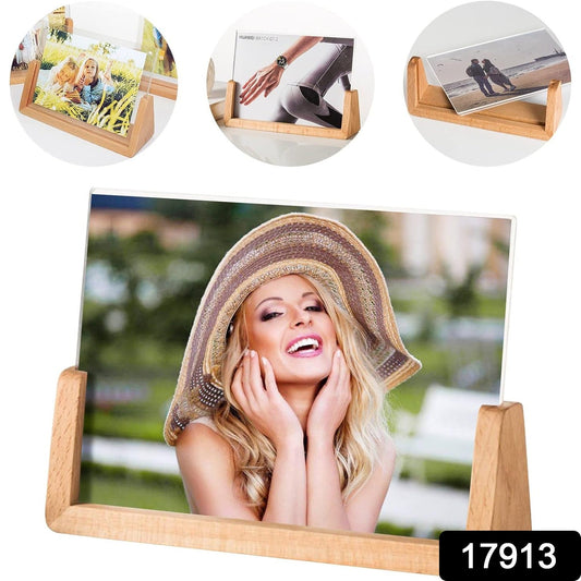  Wooden Picture Stand, Photo Frame Stand (1 Pc) - infinityexculsivestore.com
