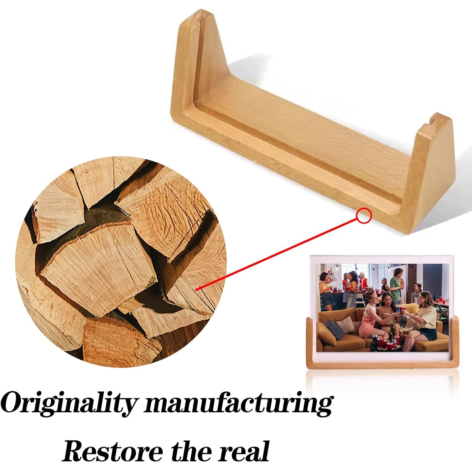  Wooden Picture Stand, Photo Frame Stand (1 Pc) - infinityexculsivestore.com