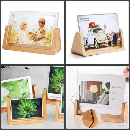  Wooden Picture Stand, Photo Frame Stand (1 Pc) - infinityexculsivestore.com