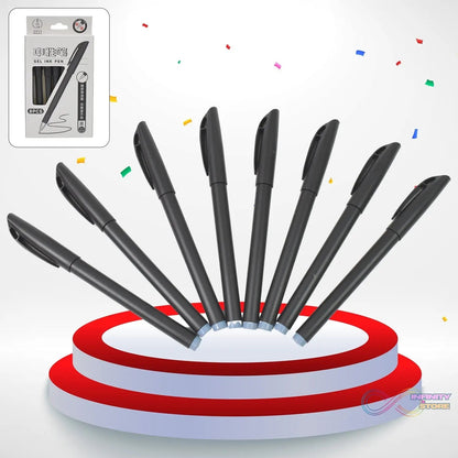 Writing Black Gel Pen for School Stationery Gift for Kids (8 Pcs set) - infinityexculsivestore.com