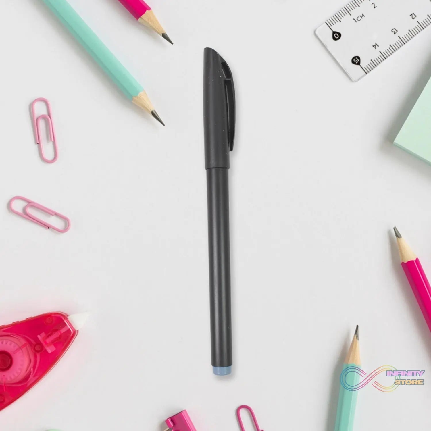 Writing Black Gel Pen for School Stationery Gift for Kids (8 Pcs set) - infinityexculsivestore.com