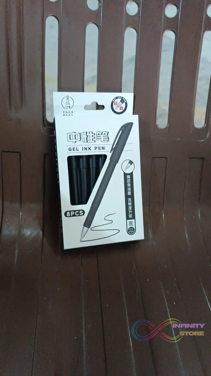 Writing Black Gel Pen for School Stationery Gift for Kids (8 Pcs set) - infinityexculsivestore.com