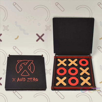 X & Zero Wooden Board Game (1 Set) - infinityexculsivestore.com