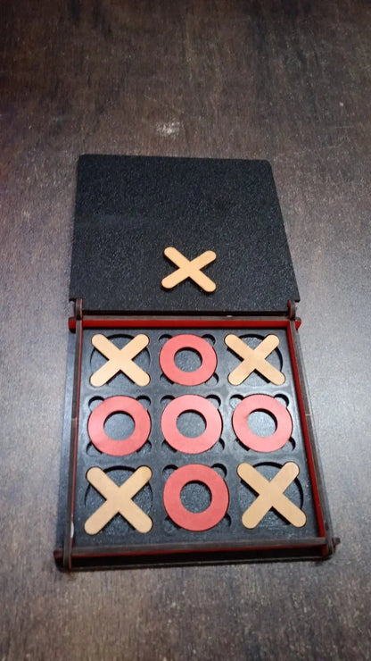 X & Zero Wooden Board Game (1 Set) - infinityexculsivestore.com