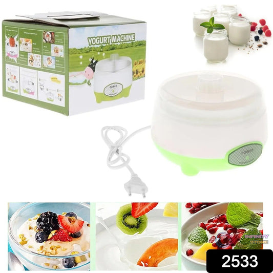 Yogurt Maker Machine, Plastic Container Electric Yogurt Maker - infinityexculsivestore.com