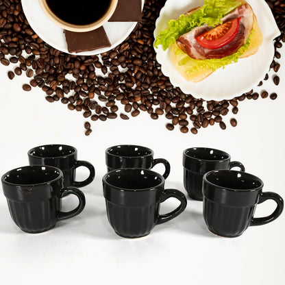Sweet Buzz Ceramic Tea / cups / Mug Set With Seashell Shape Serving Bowl Milk Cup, Coffee Cup, Tea Cup, Breakfast Cup, Drinking Mug or Outdoor for Household, Gift for Birthday, Wedding Party (8 Pcs set) - infinityexculsivestore.com