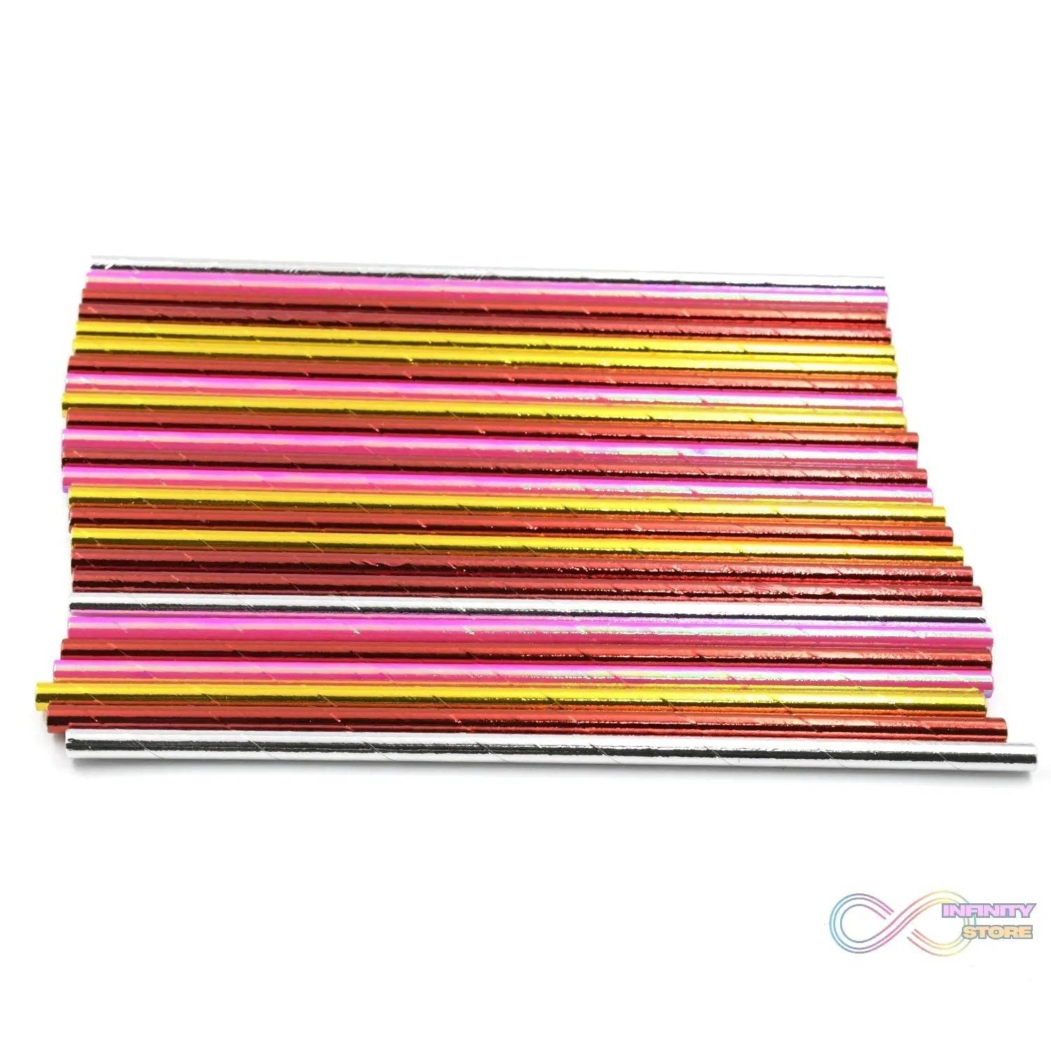 Home Paper Straws Durable & Eco-Friendly Colorful - Drinking Straws & Party Decoration Supplies, Adorable Solid Color Food Grade Paper Straws for Birthday, Wedding, Baby Shower Celebration (25 Pcs Set) - infinityexculsivestore.com