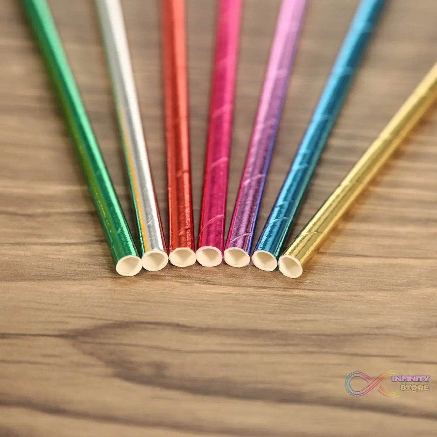 Home Paper Straws Durable & Eco-Friendly Colorful - Drinking Straws & Party Decoration Supplies, Adorable Solid Color Food Grade Paper Straws for Birthday, Wedding, Baby Shower Celebration (25 Pcs Set) - infinityexculsivestore.com