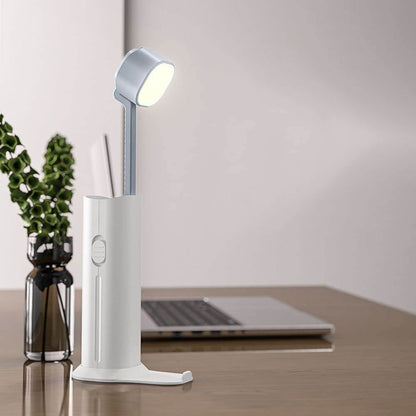 4 in 1 Creative desk Lamp, Rechargeable LED Table Flashlight Eye Protection Table Lamp Power Bank Handheld Desk Night Lamp Portable Torch Light with Adjustable Light Head for Home Kids Room Bedroom Office - infinityexculsivestore.com