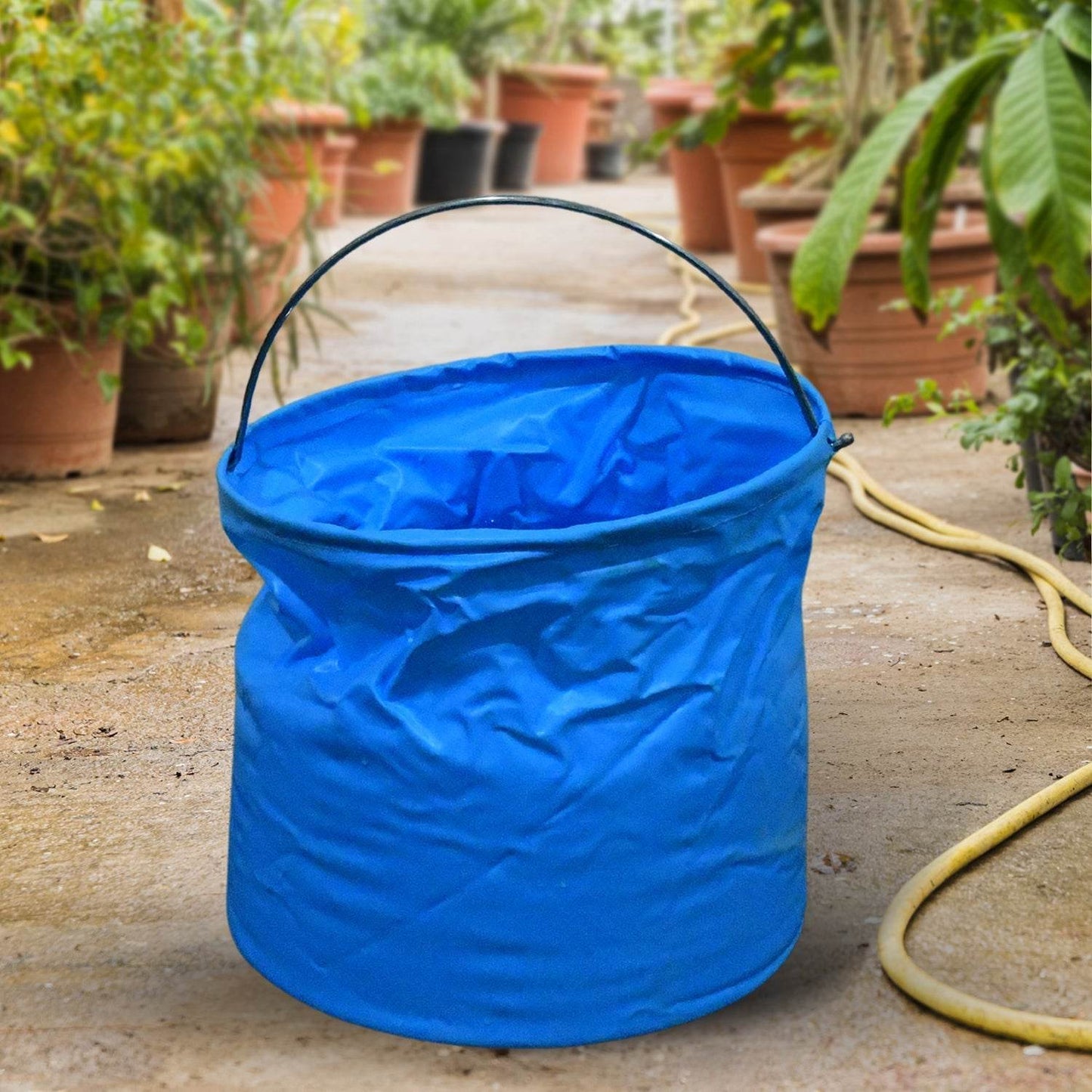 Folding Bucket, Portable, Round Bucket, Simple Bucket, With Handle, Multi-functional, For Outdoor Use, Fishing, Car Washing, Cleaning, Disaster Prevention, Portable, Lightweight, Durable (1 pc / Mix Color) - infinityexculsivestore.com