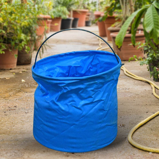 Folding Bucket, Portable, Round Bucket, Simple Bucket, With Handle, Multi-functional, For Outdoor Use, Fishing, Car Washing, Cleaning, Disaster Prevention, Portable, Lightweight, Durable (1 pc / Mix Color) - infinityexculsivestore.com