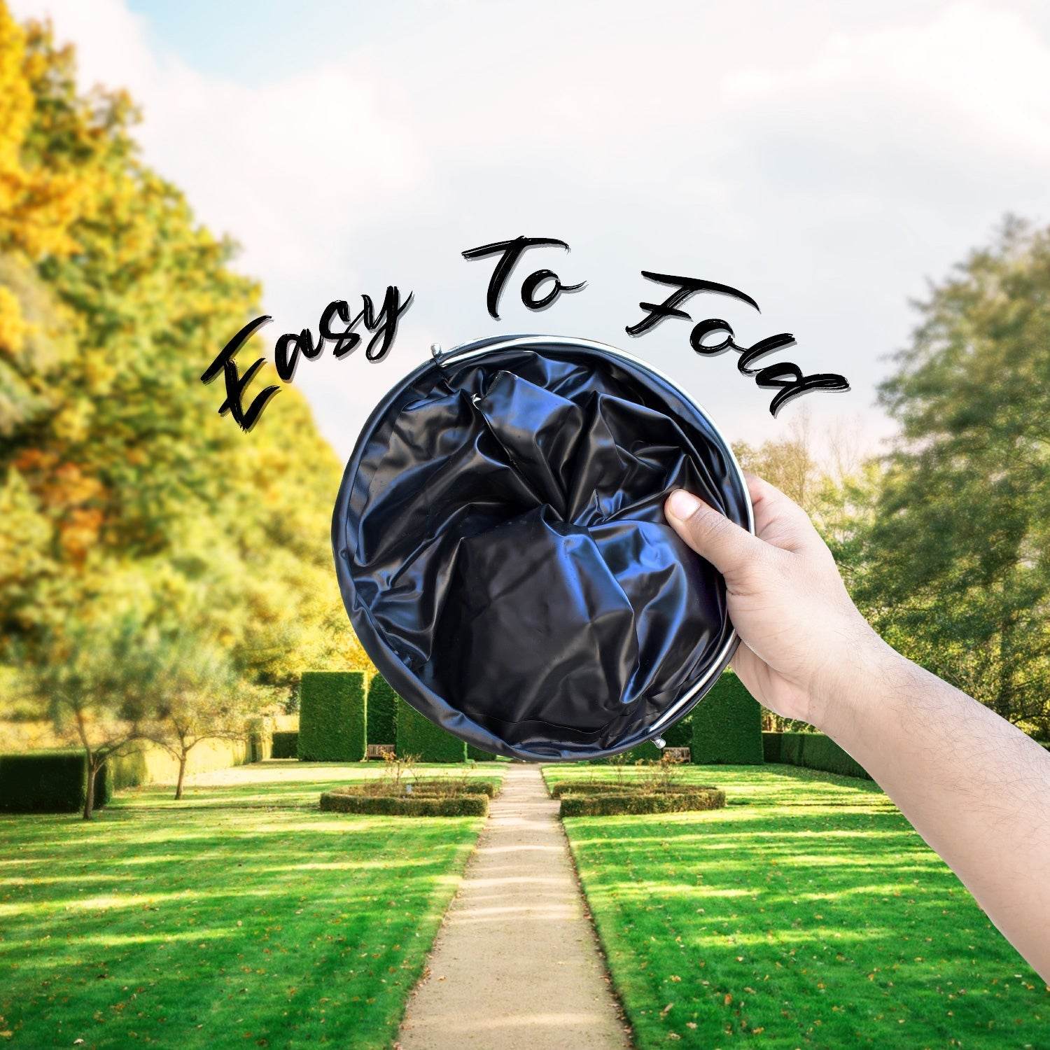 Folding Bucket, Portable, Round Bucket, Simple Bucket, With Handle, Multi-functional, For Outdoor Use, Fishing, Car Washing, Cleaning, Disaster Prevention, Portable, Lightweight, Durable (1 pc / Mix Color) - infinityexculsivestore.com