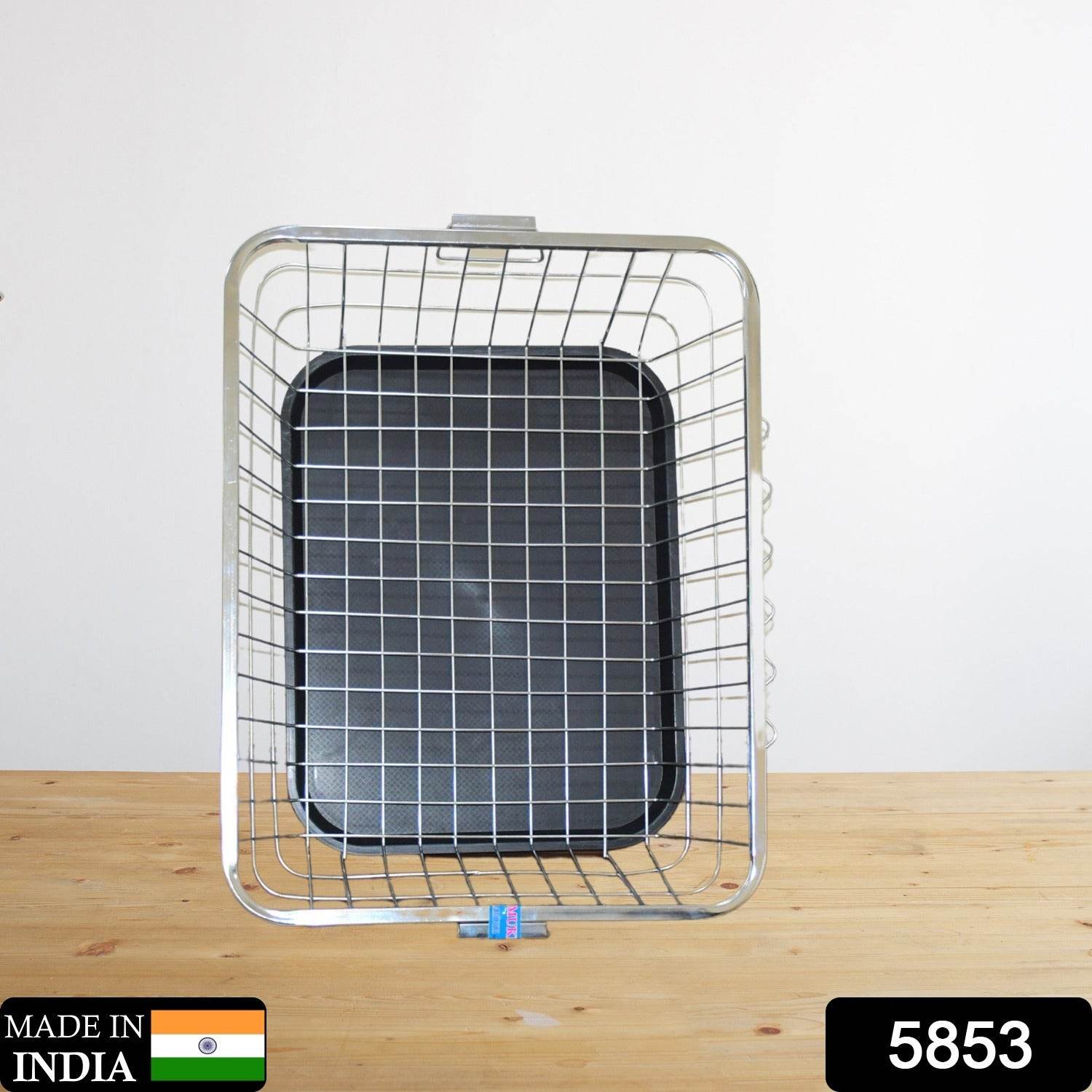 Dish Drainer Rack With Drip Tray Stainless Steel Dish Drainer Rack with Drip Tray, Utensil Drying Stand for Kitchen Plate Rack Bartan Basket for Kitchen Utensils/Dish Drying Rack with Drainer/Bartan Basket/Plate Stand ( 57 x 45 x 19 cm) - infinityexculsivestore.com