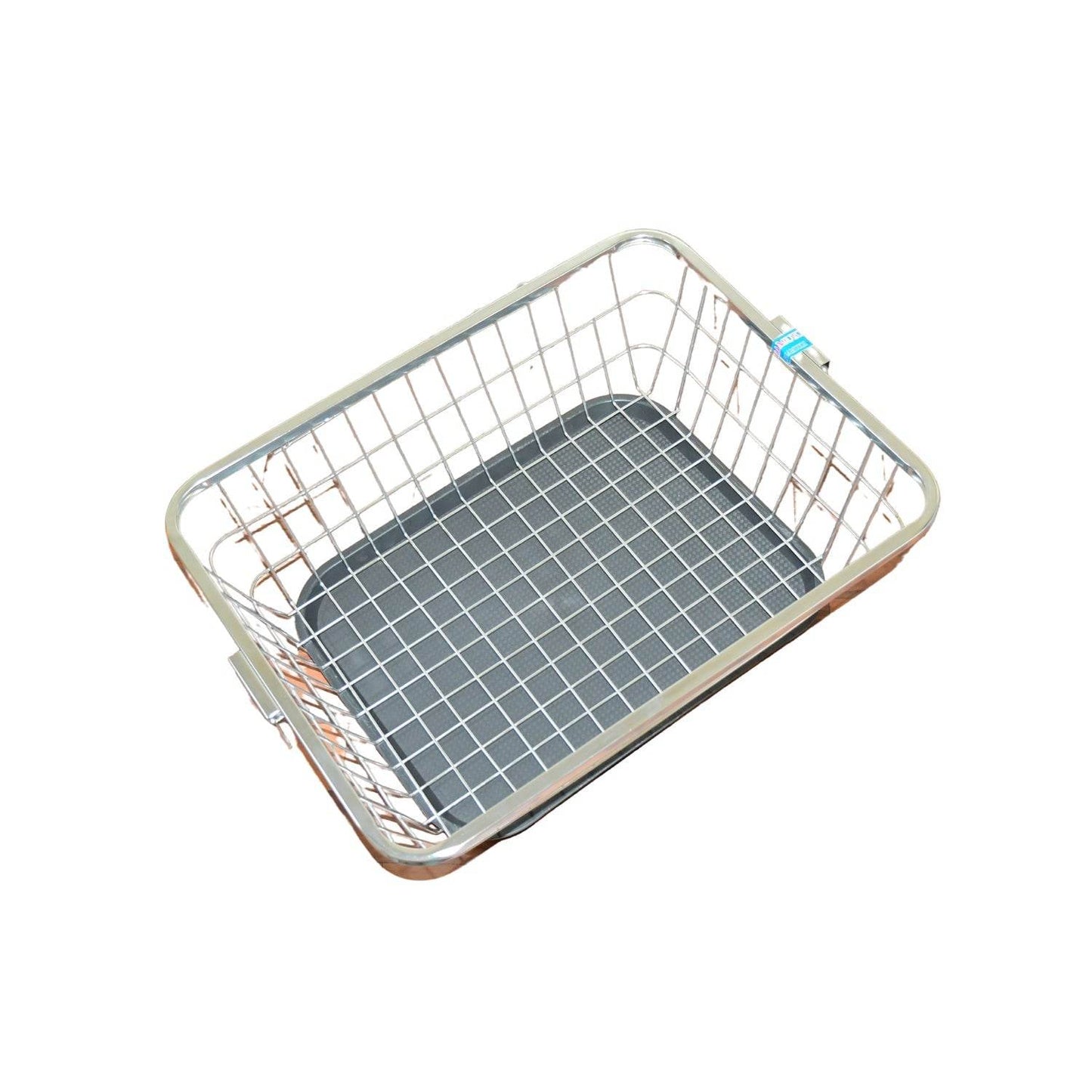 Dish Drainer Rack With Drip Tray Stainless Steel Dish Drainer Rack with Drip Tray, Utensil Drying Stand for Kitchen Plate Rack Bartan Basket for Kitchen Utensils/Dish Drying Rack with Drainer/Bartan Basket/Plate Stand ( 57 x 45 x 19 cm) - infinityexculsivestore.com