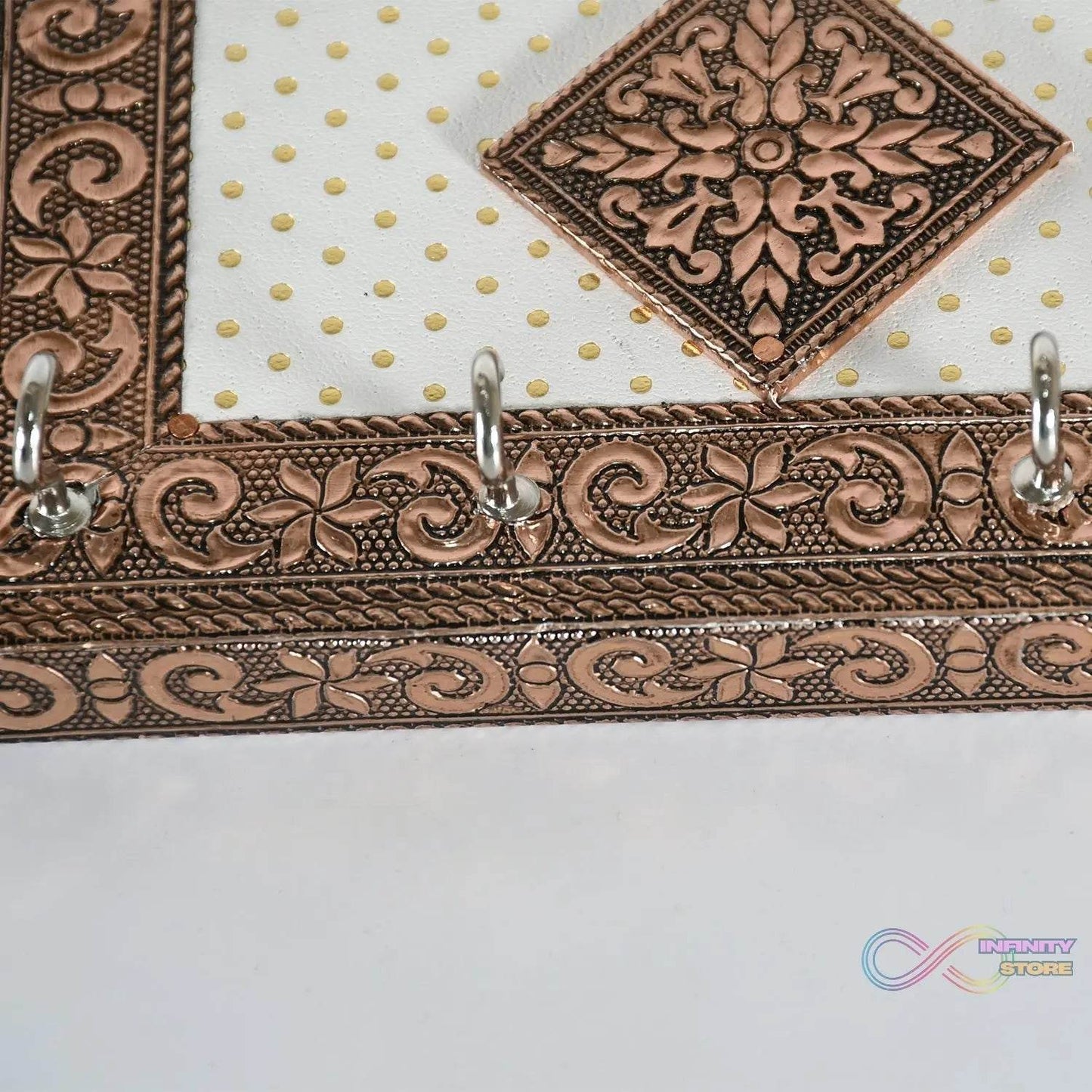 Handicraft Meenakari Wooden keyholder | Wall Hanging Key Holder Style for Your Home Decor & Gift Keys Stand for Entryway, Kitchen, Office, Bedroom Decorative Keys Organizer keyholder (2 Pc Set) - infinityexculsivestore.com