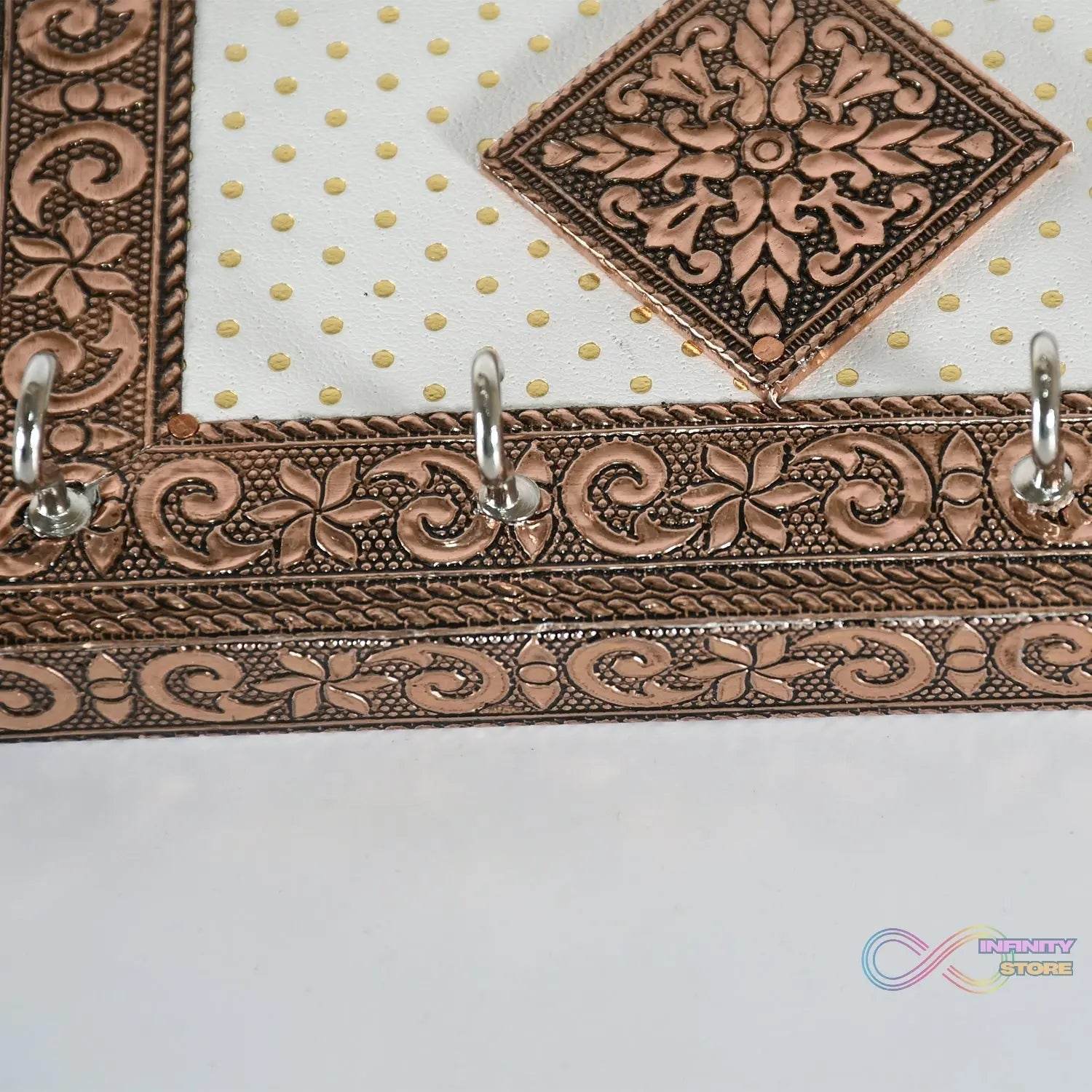 Handicraft Meenakari Wooden keyholder | Wall Hanging Key Holder Style for Your Home Decor & Gift Keys Stand for Entryway, Kitchen, Office, Bedroom Decorative Keys Organizer keyholder (2 Pc Set) - infinityexculsivestore.com