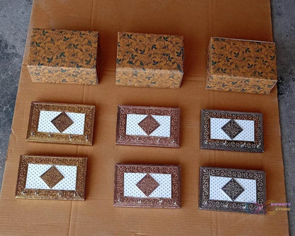 Handicraft Meenakari Wooden keyholder | Wall Hanging Key Holder Style for Your Home Decor & Gift Keys Stand for Entryway, Kitchen, Office, Bedroom Decorative Keys Organizer keyholder (2 Pc Set) - infinityexculsivestore.com