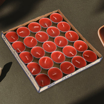 Tealight Candles Set, Smokeless Candles, Tealight Diwali Candles for Diwali, Home Decor, Decoration, Party, Festivals for Mood Dinners Parities Home Decoration Wedding Candle (50 Pcs set) - infinityexculsivestore.com
