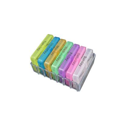 7 Days 4 Times Transparent Medicine Box 28 Grid Portable Large Capacity Travel, Medication Organizer Dispenser Boxes Large Compartments Moisture-Proof Pill Case Medication Reminder Travel - infinityexculsivestore.com
