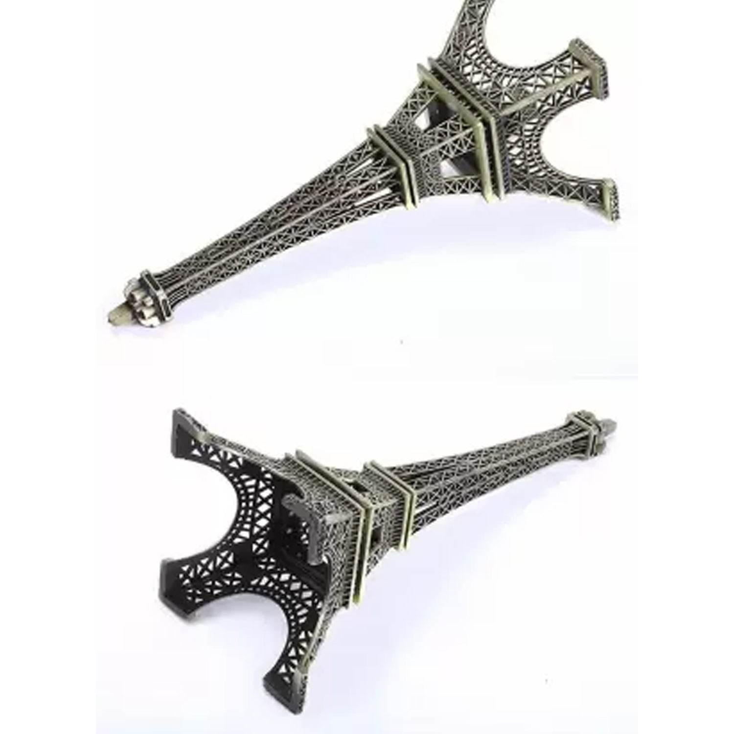 Antique Finish 3D Metal Paris Eiffel Tower Metal Craft Famous Landmark Building Metal Statue, Cabinet, Office, Gifts Decorative Showpiece. - infinityexculsivestore.com