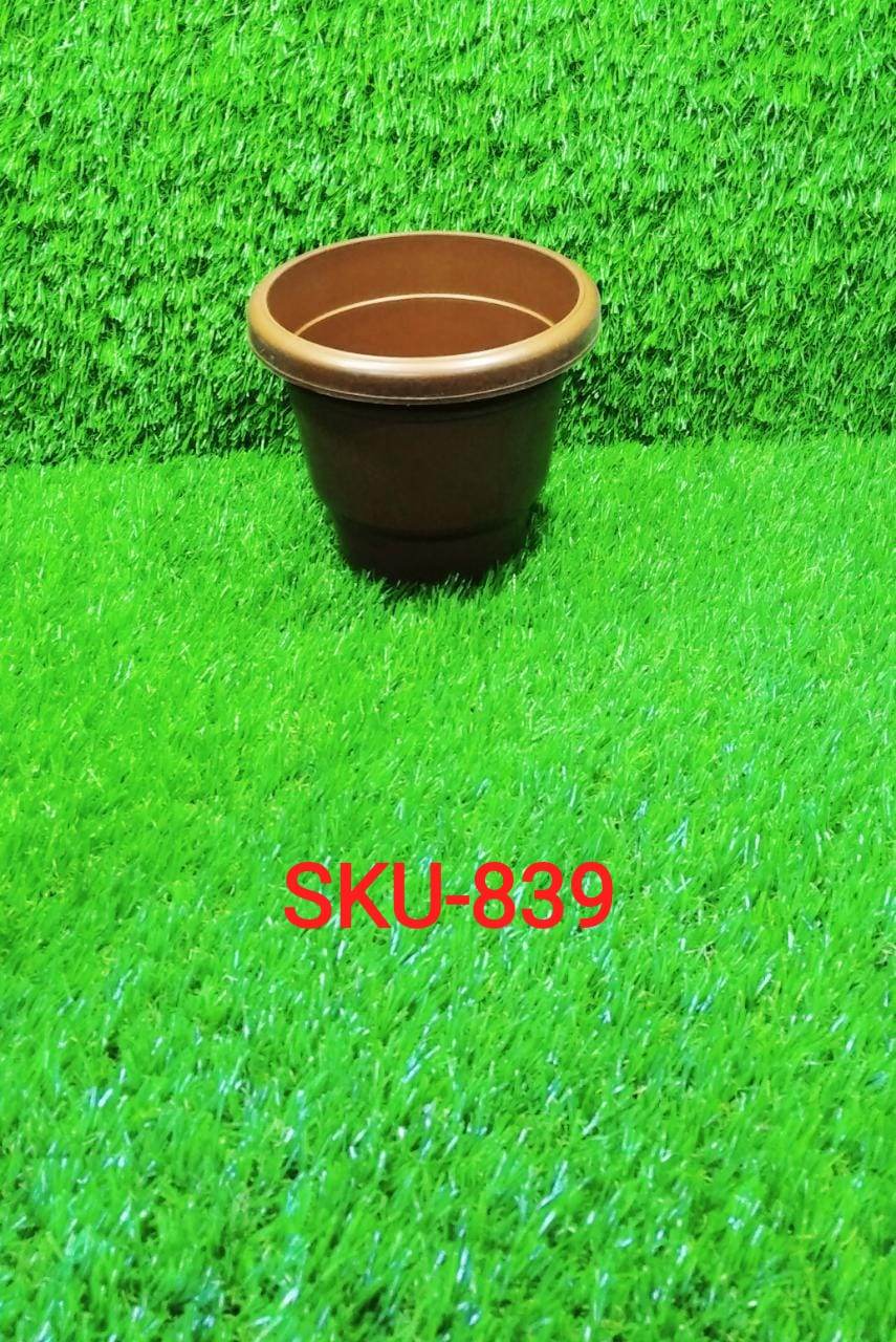 Garden Heavy Plastic Planter Pot / Gamla 6 inch (Brown, Pack of 1, Small) - infinityexculsivestore.com