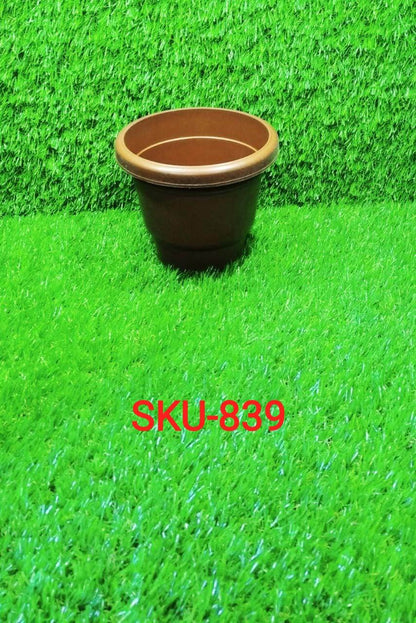 Garden Heavy Plastic Planter Pot / Gamla 6 inch (Brown, Pack of 1, Small) - infinityexculsivestore.com
