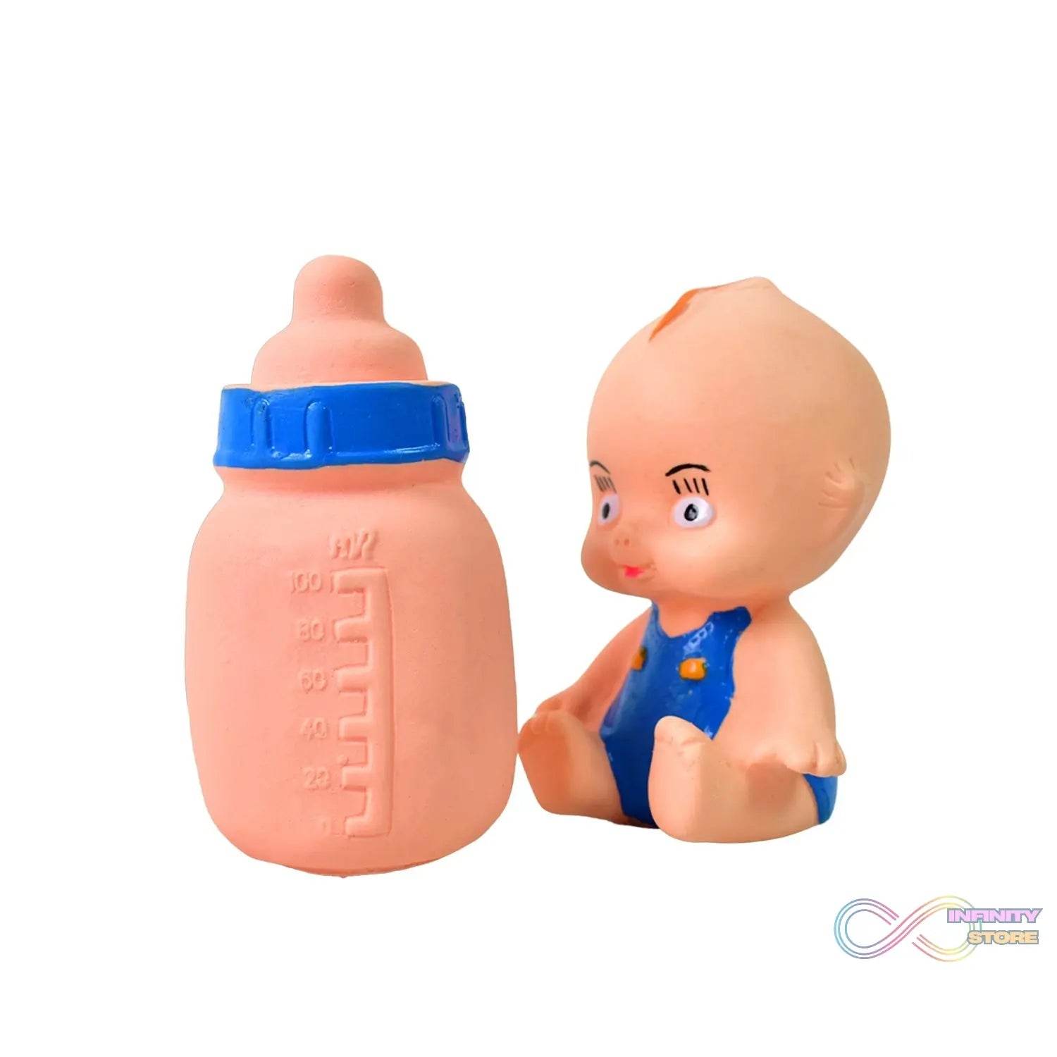 Baby And Bottle Squeeze Chu Chu Fun Toy (2 Pcs) - infinityexculsivestore.com
