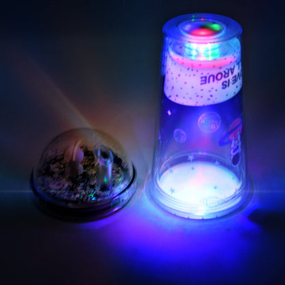 LED Glow Light, Design Printed Insulated Double Wall Plastic Tumbler Cups With Straws 13oz Theming Astronaut in Space Travel Tumbler Freezer Mug Drinking Cups for Boys and Girls School/Tuition/Gym/ Picnic (Pack Of 1) - infinityexculsivestore.com