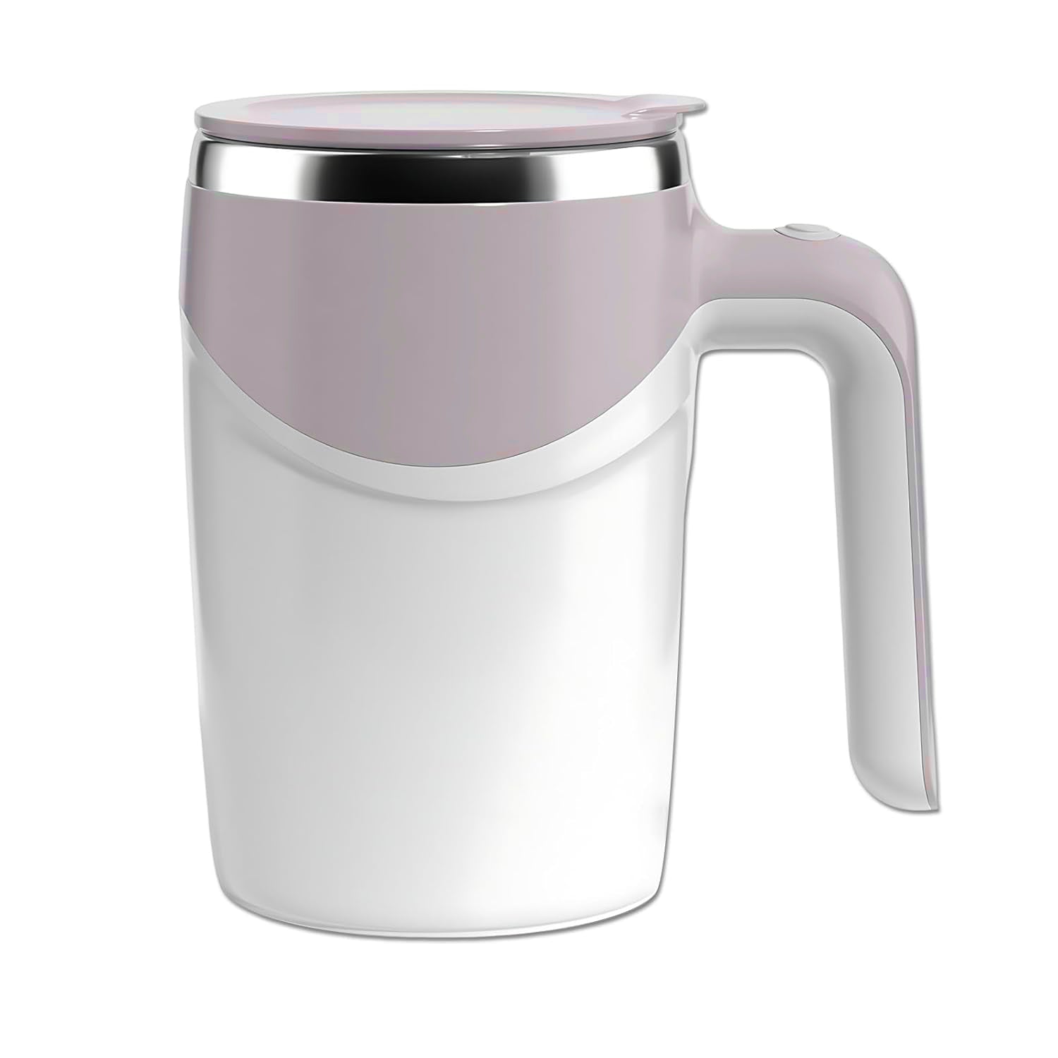 Stirring Coffee Mug | Magnetic Stirring Coffee Cup | Stainless Steel Mug for Milk | Travel Mixing Cup | Self Stirring Coffee Mug, Suitable for Coffee / Milk / Hot Chocolat | Battery Operated ( Battery Not Included) - infinityexculsivestore.com