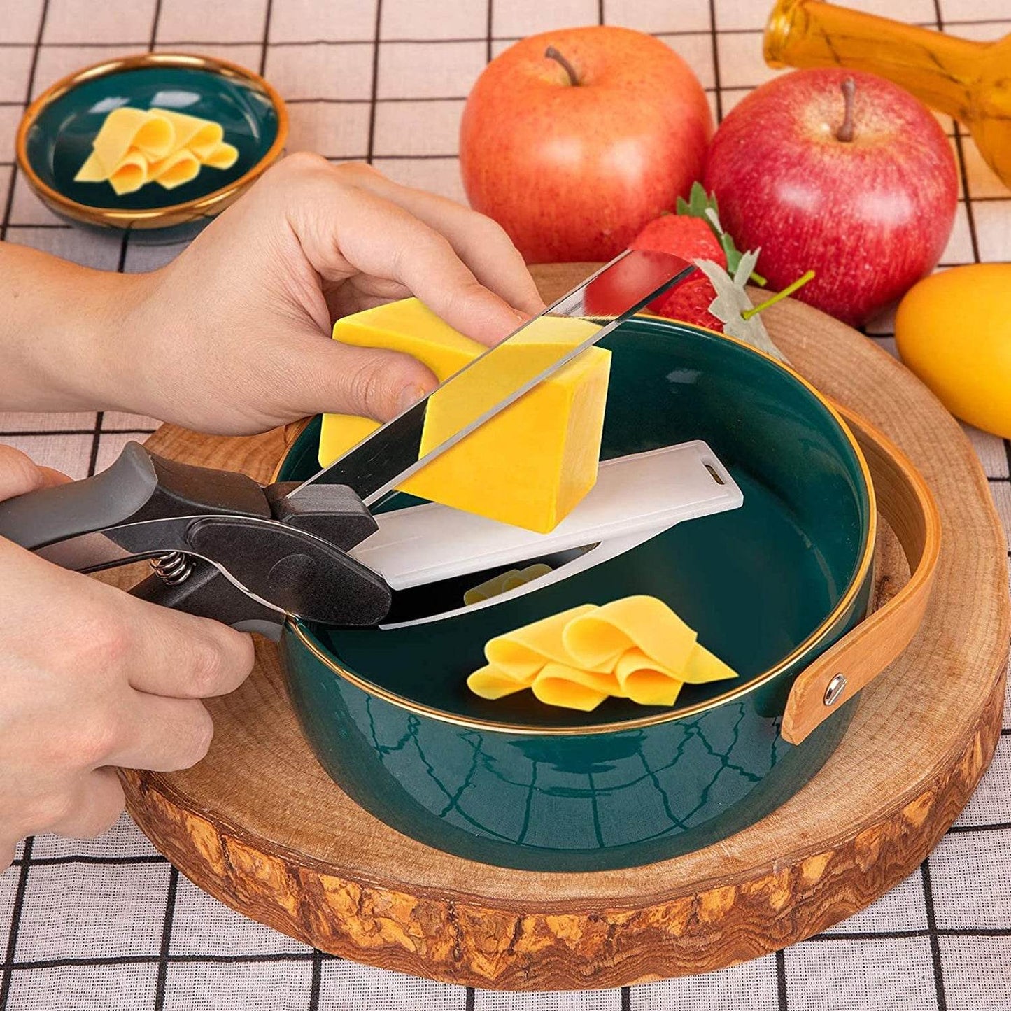 Clever Cutter 2 in 1 Food Chopper Slicer Dicer Vegetable Fruit Cutter - infinityexculsivestore.com