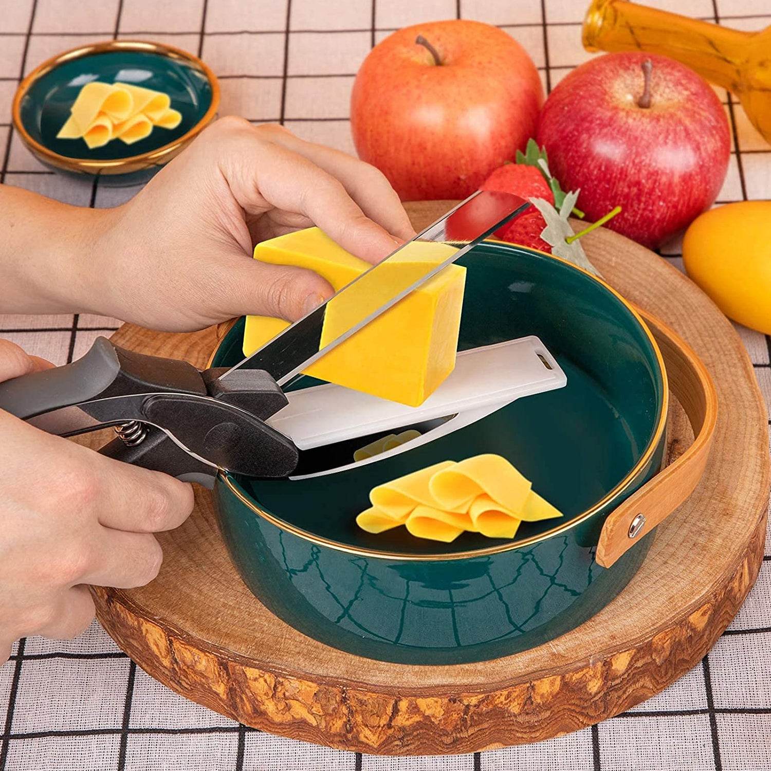 Clever Cutter 2 in 1 Food Chopper Slicer Dicer Vegetable Fruit Cutter - infinityexculsivestore.com