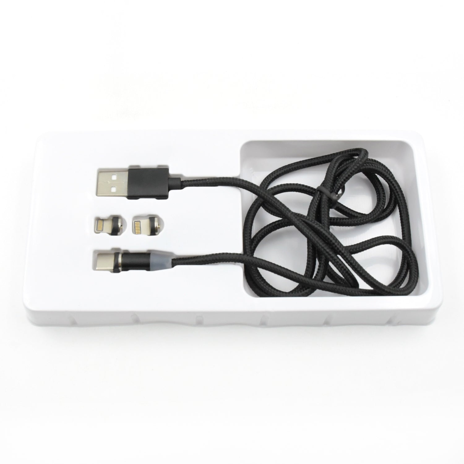 Magnetic Charging Cable 3 in 1 Metal Magnetic Micro USB Type C Lighting Cable with LED, Multiple Charging Adapters for All Android and all Smartphones (Compatible with All Android and iPhone Smartphones, Tablet, PC, Mobile - infinityexculsivestore.com