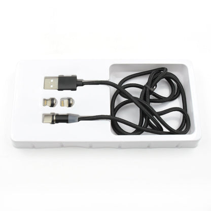 Magnetic Charging Cable 3 in 1 Metal Magnetic Micro USB Type C Lighting Cable with LED, Multiple Charging Adapters for All Android and all Smartphones (Compatible with All Android and iPhone Smartphones, Tablet, PC, Mobile - infinityexculsivestore.com