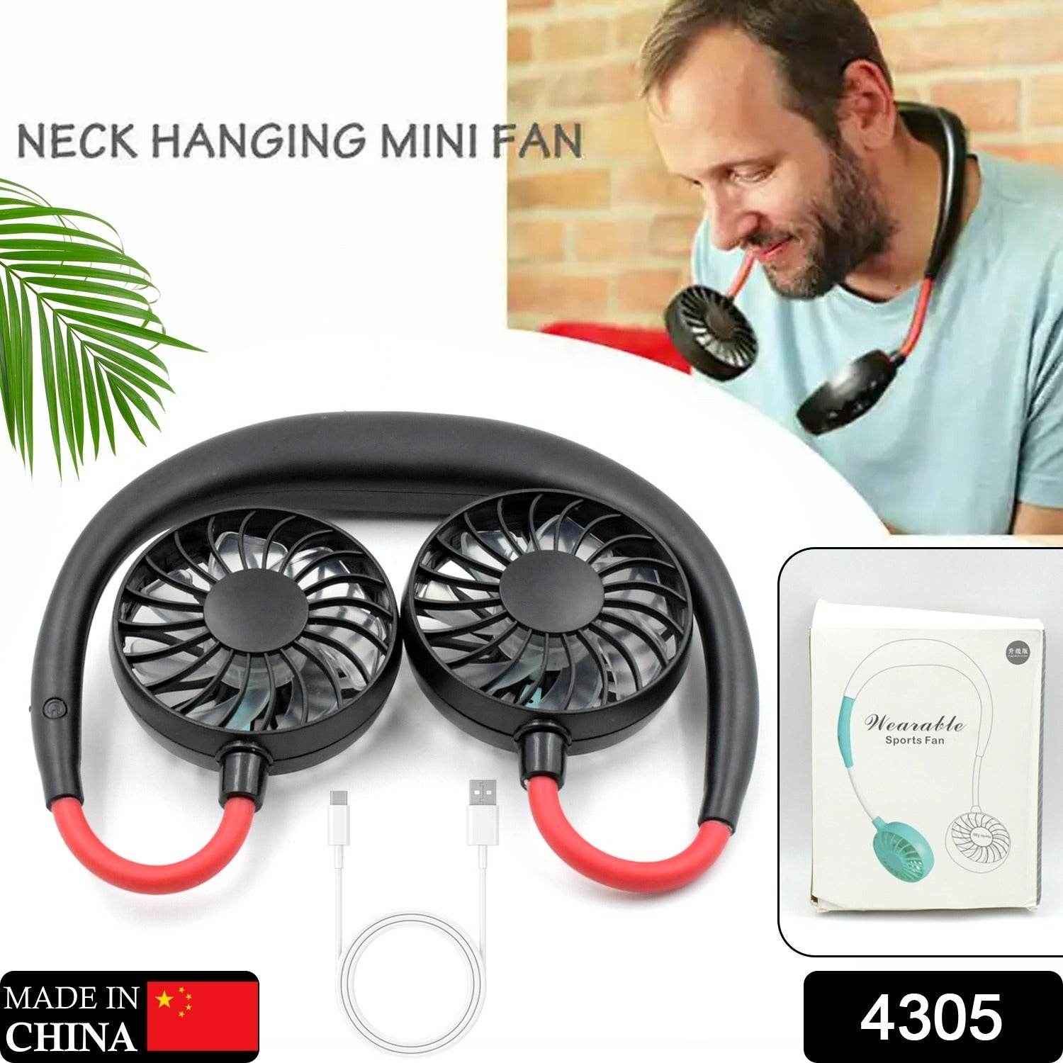 Hand Free Personal Fan - Portable USB Battery Rechargeable Mini Fan - Headphone Design Wearable Neckband Fan Necklance Fan Cooler Fan for Home, Sport, Camping, Beach, Travel, Office - infinityexculsivestore.com