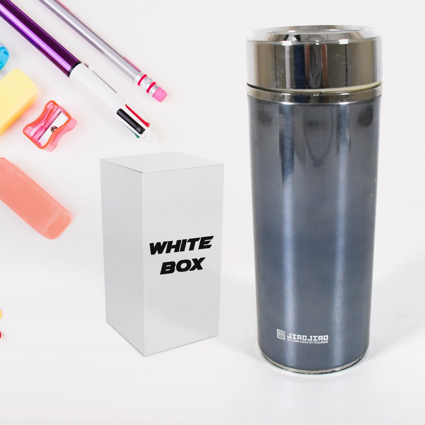 Stainless Steel Vacuum Flask Insulated Water Bottle For Sports & Travel , STAINLESS STEEL SPORTS WATER BOTTLES, BPA FREE AND LEAK PROOF CAP AND STEEL BOTTLE SILVER, STEEL FRIDGE BOTTLE FOR OFFICE / GYM / SCHOOL (350ML) - infinityexculsivestore.com