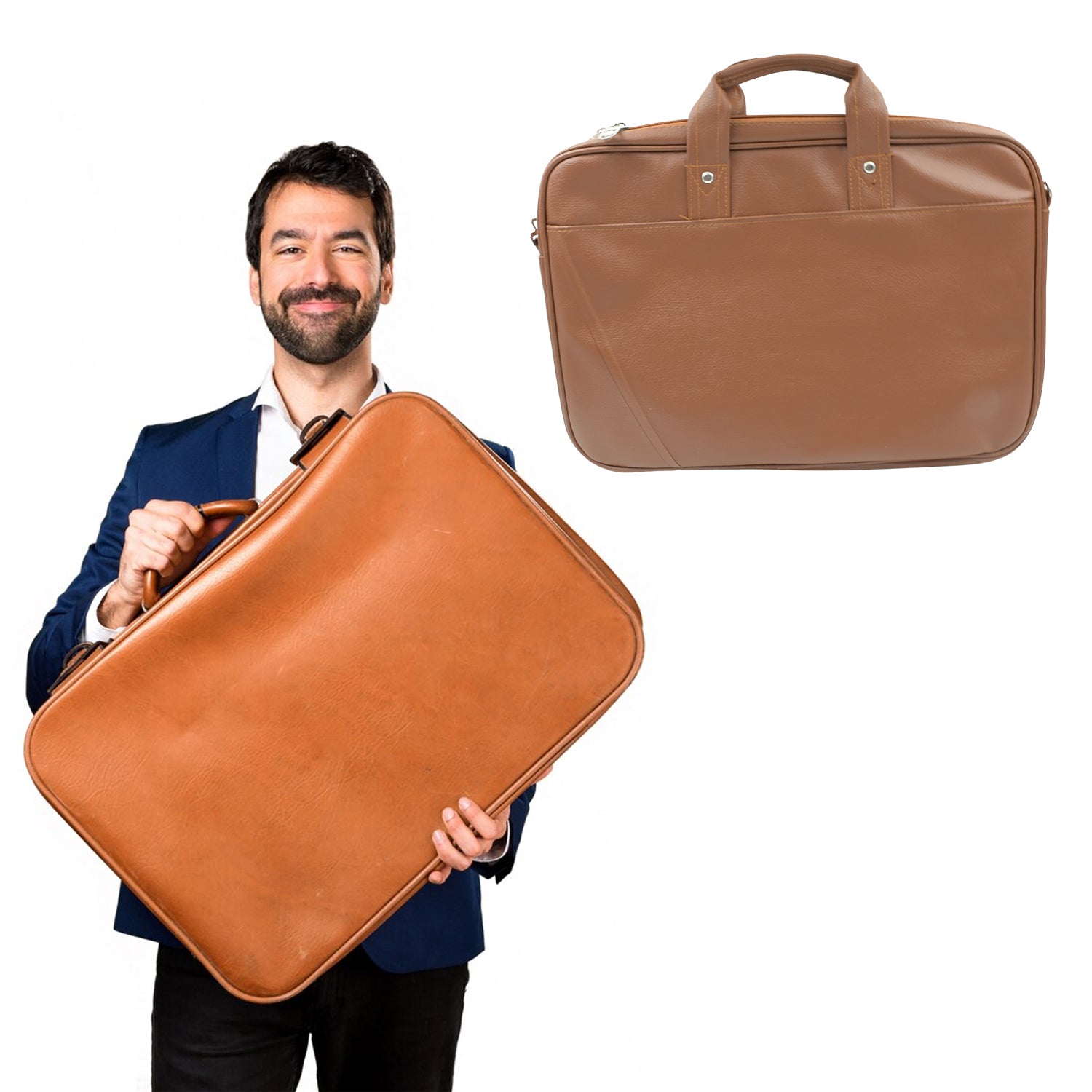 Multipurpose Bag, Shoulder Side Bag Office Laptop Faux Leather Executive Formal Laptop & MacBook Messenger / Office / Travel / Business / Shoulder / Hand / Sling Bag for Men Women with Multiple compartments - infinityexculsivestore.com