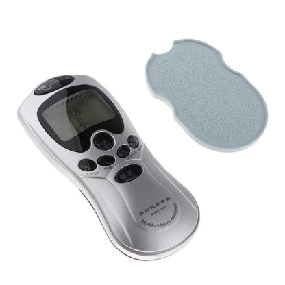 Multifunctional Massager, Health Care Digital Chinese Meridian Tens Therapy Massager Relax Body Muscle Acupuncture Machine 4 Electrode Pads & Charger Adapter and Cable, Physiotherapy, Electric Digital Therapy neck back Mane Massage - infinityexculsivestore.com