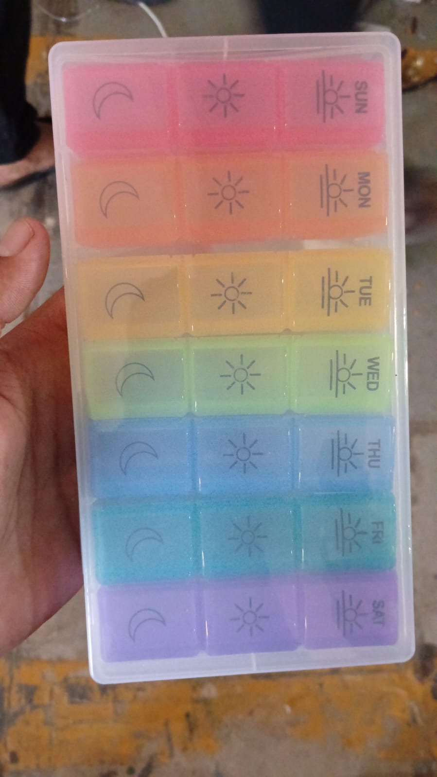 Pill Box 7 Day Weekly Medicine Organizer Daily Planner Portable Travel Container Holder for Vitamin and Supplement Moisture - Proof Compartments Case for Pocket Purse Easy to Use BPA Free (21 Grid) - infinityexculsivestore.com