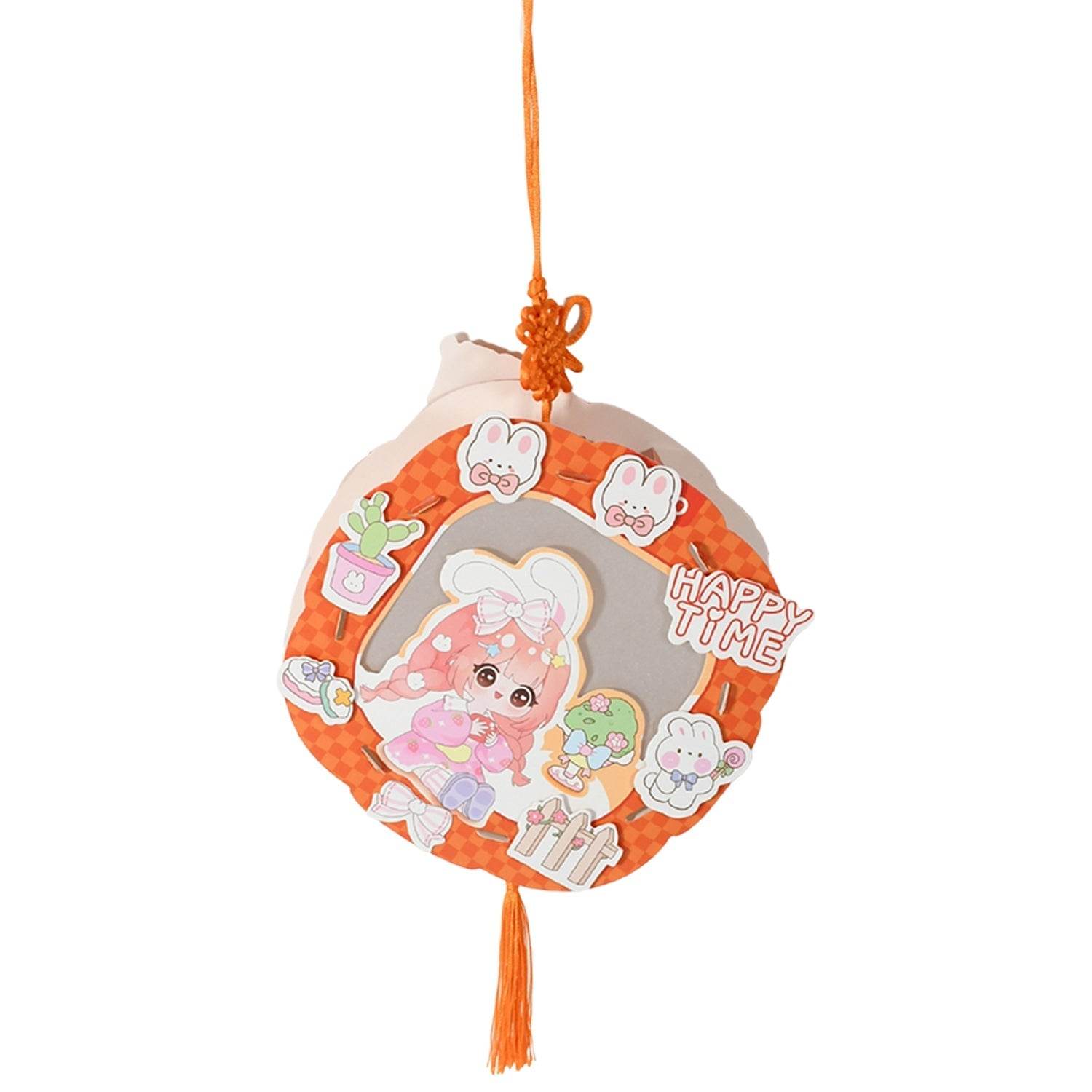 DIY Traditional Lanterns Handmade Cartoon Paper Lanterns, Antique Portable Lantern Hollow-Out Projection Luminescent LED Lamp DIY Hanging Paper Lanterns for Festival Party Decor - infinityexculsivestore.com