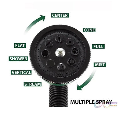 Adjustable 8 Pattern Water Spray Gun Trigger High Pressure For vehicle & cleaning Garden Lawn, Grass rinse, flat, soak & washing for Car Bike Plants Pressure Washer water Nozzle - infinityexculsivestore.com
