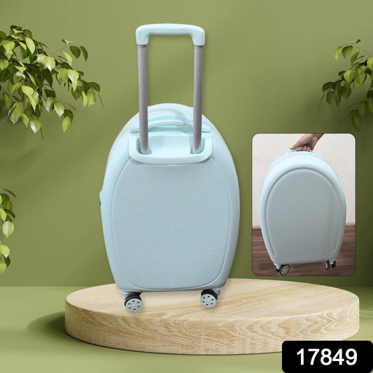 17849 Suitcase For Kids, Girls Green Small Cabin Hard Cover Holiday Carry On Trolley with Extendable Handle, Children's Luggage, Trolley Rolling Luggage for Toddlers Men Woman (Mix Color) - infinityexculsivestore.com