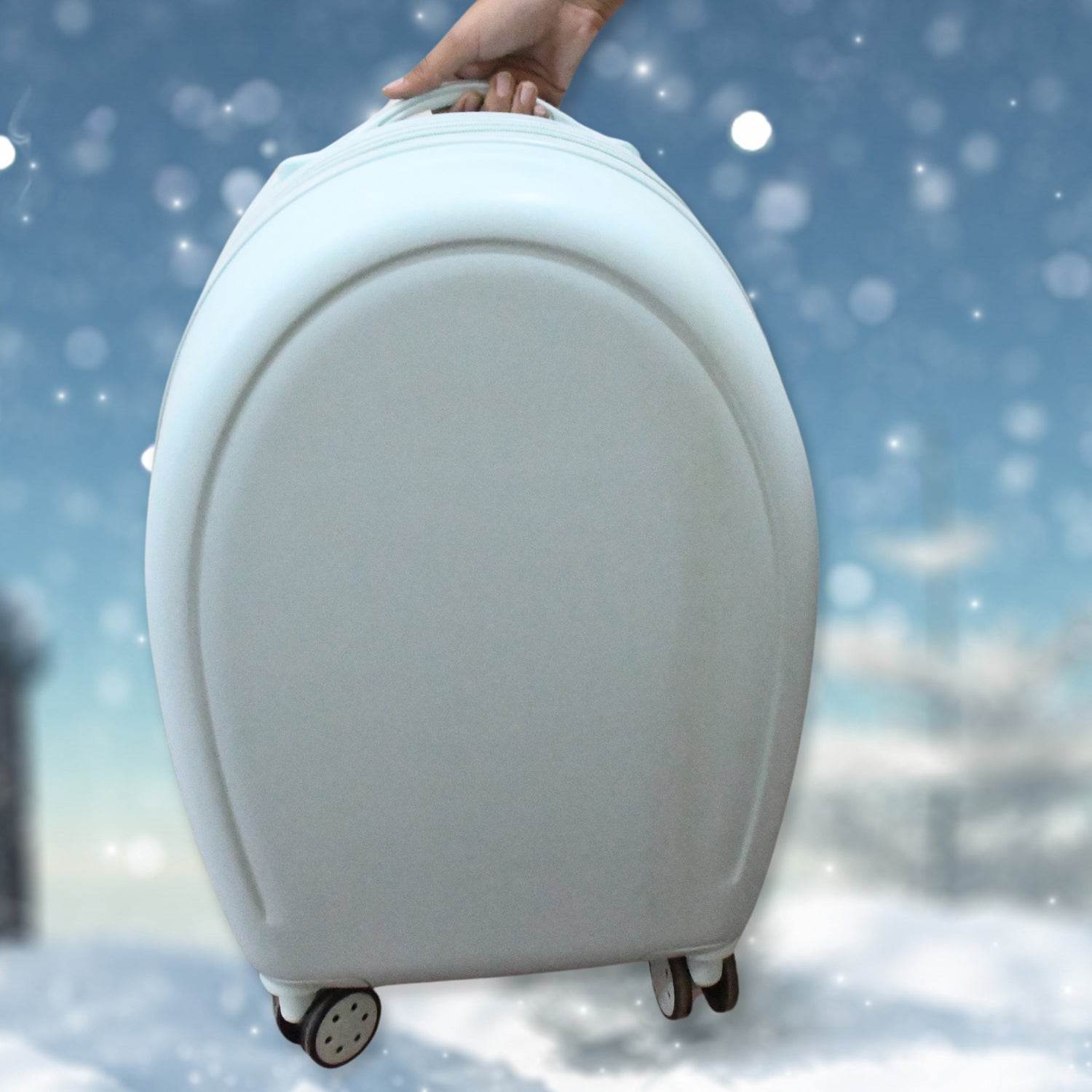 17849 Suitcase For Kids, Girls Green Small Cabin Hard Cover Holiday Carry On Trolley with Extendable Handle, Children's Luggage, Trolley Rolling Luggage for Toddlers Men Woman (Mix Color) - infinityexculsivestore.com