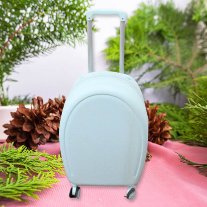 17849 Suitcase For Kids, Girls Green Small Cabin Hard Cover Holiday Carry On Trolley with Extendable Handle, Children's Luggage, Trolley Rolling Luggage for Toddlers Men Woman (Mix Color) - infinityexculsivestore.com